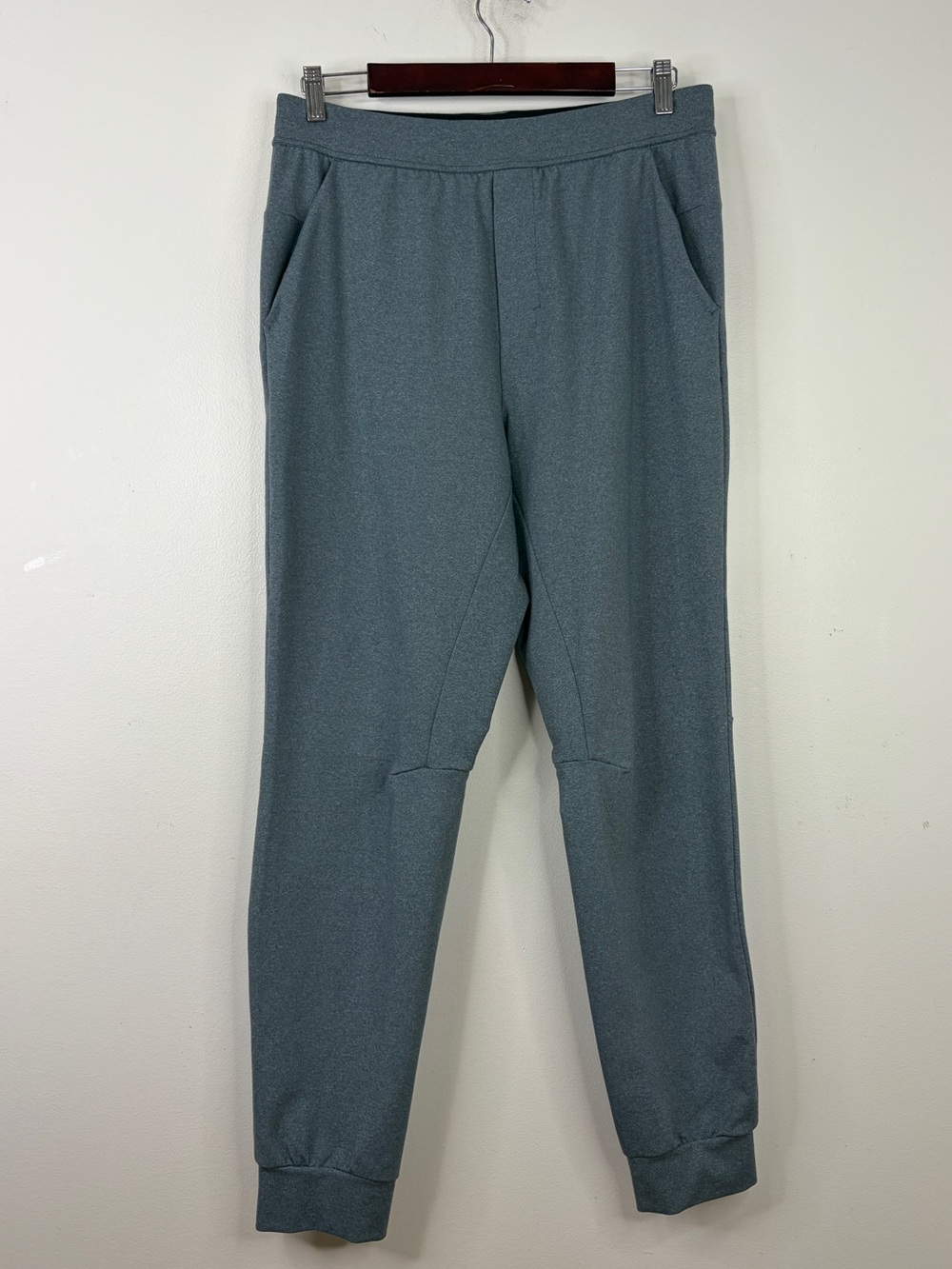 Lululemon Joggers Mens Medium Blue Gray Luon Stretch Workout Gym Loungewear